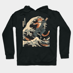 Shark Ride Companion Cat Hoodie